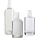 Group of Clear Spirit Bottles