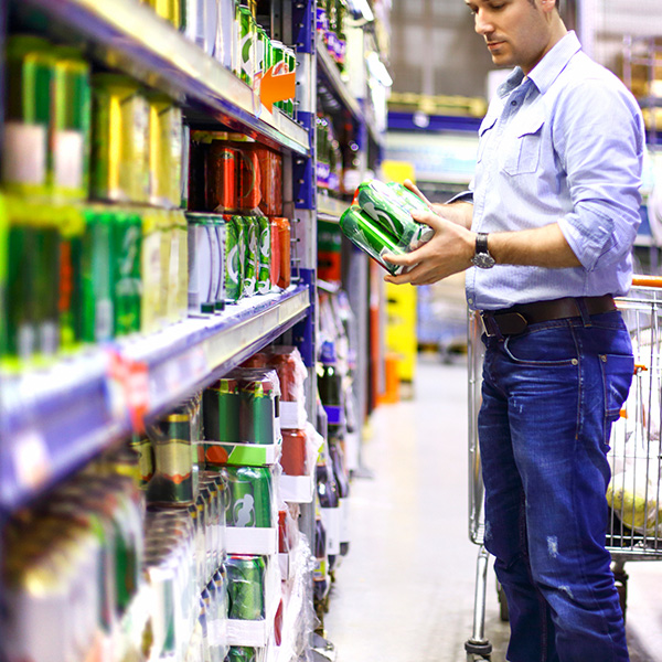 Improved Shelf Appeal - Man Shopping