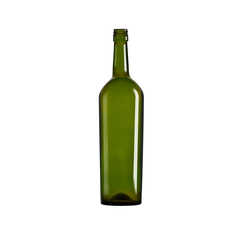 750 mL Bordeaux Tapered Lightweight 30x60 Screw Cap - Each (1) Antique Green 400245097 Primary