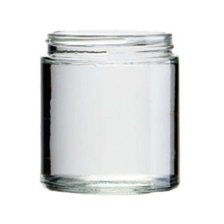 6 oz Wide Mouth 63-400 Continuous Thread Straight Sided Jar - Case (12) Flint 400236579 Primary